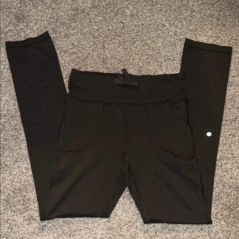 Dark Grey Lululemon leggings with pockets